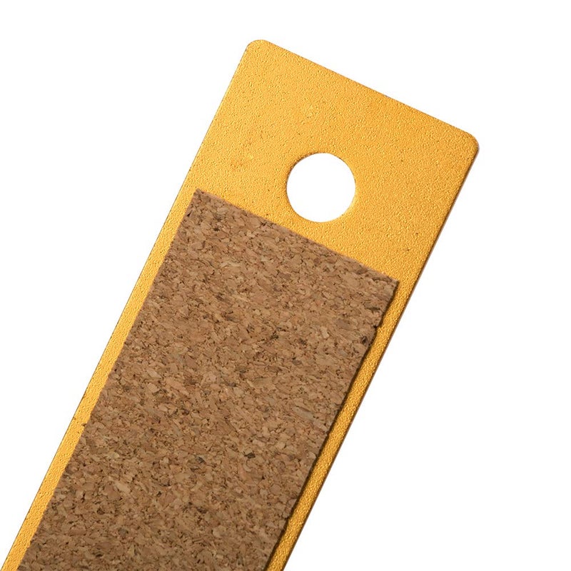 JAM PAPER Strong Aluminum Ruler - 12 Inch - Metal Ruler with Non-Skid Cork Backing - Gold Metallic - Sold Individually - Image 4